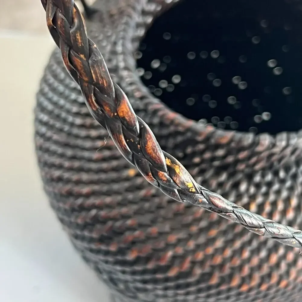 Antique Filipino Ifugo Ulbong Rice Basket 10